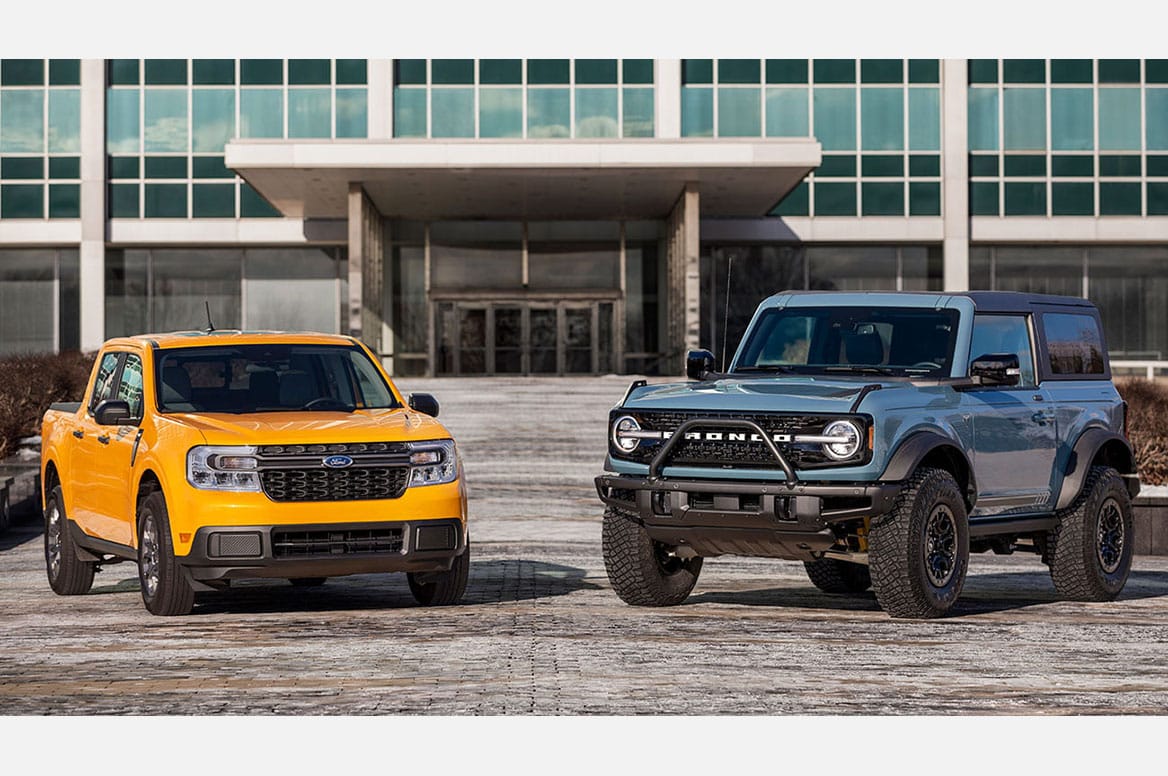 PREFERIDAS POR LOS CLIENTES, LAS TOTALMENTE NUEVAS FORD BRONCO Y MAVERICK GANAN LOS PREMIOS NORTH AMERICAN UTILITY AND TRUCK OF THE YEAR